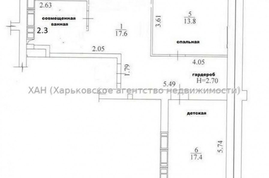 Продам квартиру, Льва Ландау просп. , 3 кім., 73 м², без отделочных работ 