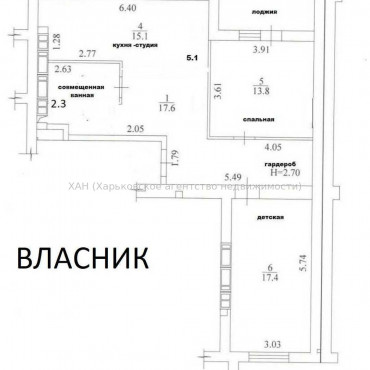 Продам квартиру, Льва Ландау просп. , 3 кім., 73 м², без отделочных работ 