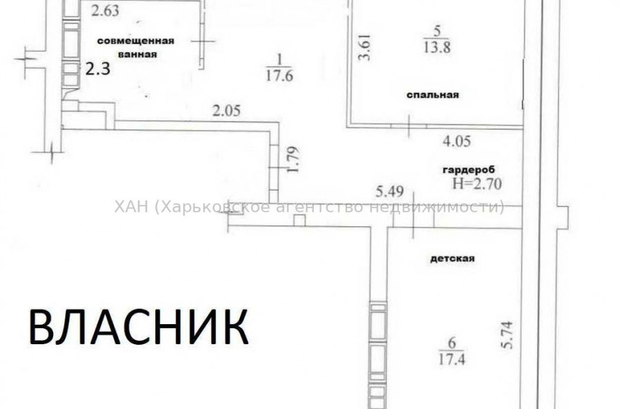 Продам квартиру, Льва Ландау просп. , 3 кім., 73 м², без отделочных работ 