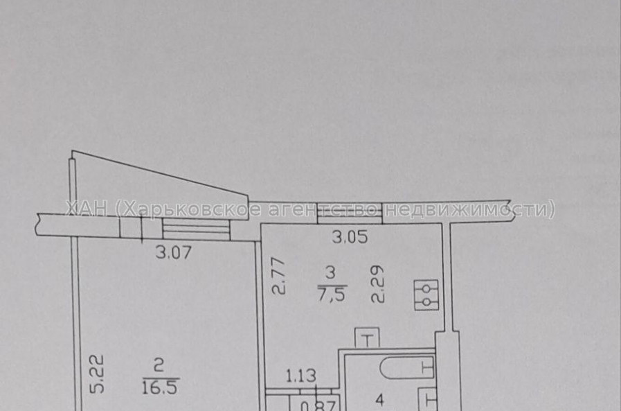 Продам квартиру, Каденюка ул. , 1  ком., 33.60 м², советский ремонт 