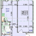 Продам квартиру, Братьев Гипиков ул. , 1  ком., 53 м², без внутренних работ  - фото 2 Продам квартиру, Братьев Гипиков ул. , 1  ком., 53 м², без внутренних работ