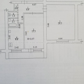 Продам квартиру, 23 Августа ул. , 2  ком., 66.80 м², советский ремонт