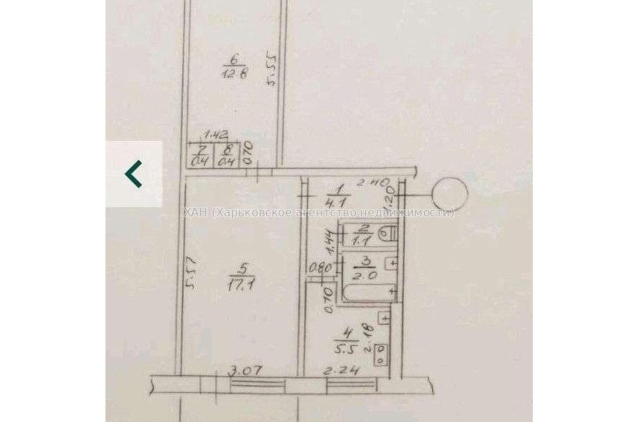 Продам квартиру, Познанская ул. , 2  ком., 44.20 м², косметический ремонт 