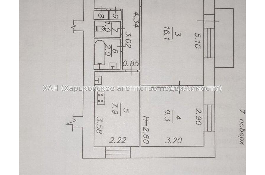 Продам квартиру, Садовый проезд , 3  ком., 56.20 м², советский ремонт 