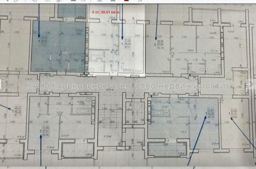 Продам квартиру, Шевченковский пер. , 1 кім., 40.51 м², без внутренних работ 