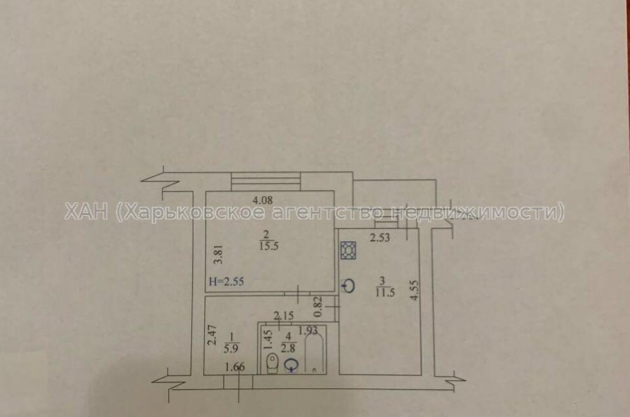 Продам квартиру, Победы просп. , 1  ком., 37 м², советский ремонт 