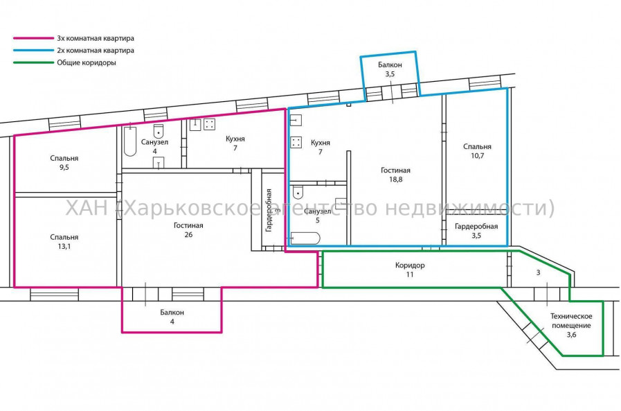 Продам квартиру, Полтавский Шлях ул. , 5  ком., 132 м², авторский дизайн 