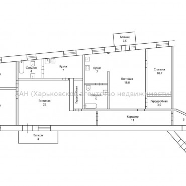 Продам квартиру, Полтавский Шлях ул. , 5 кім., 132 м², авторский дизайн 