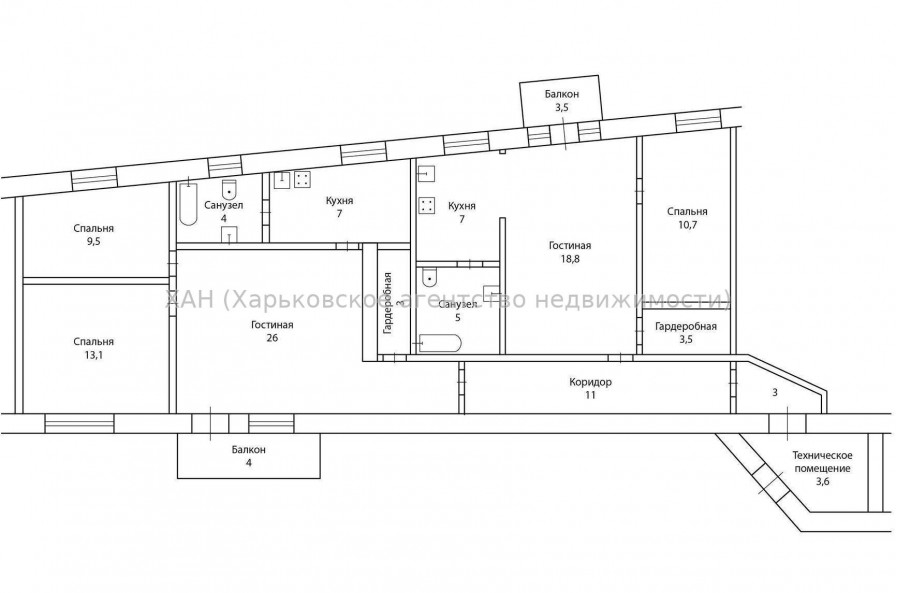 Продам квартиру, Полтавский Шлях ул. , 5  ком., 132 м², авторский дизайн 