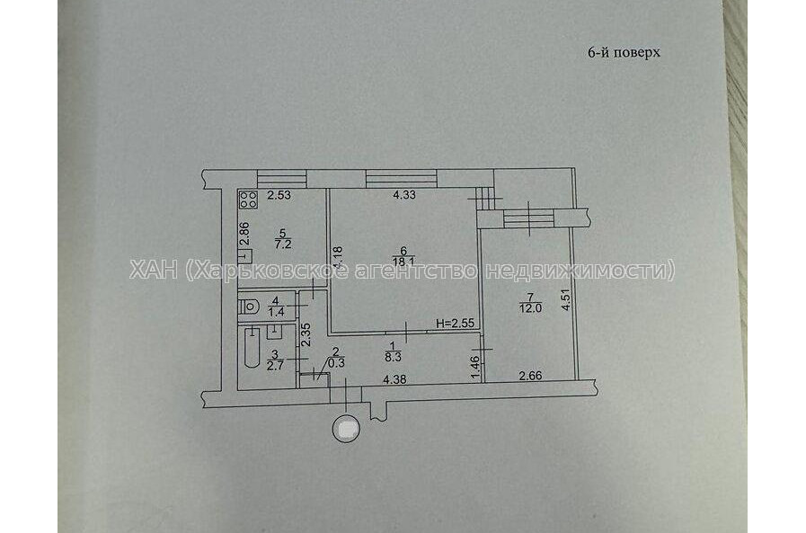 Продам квартиру, Деревянко Алексея ул. , 2  ком., 52.80 м², косметический ремонт 