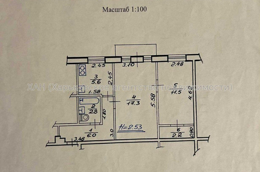 Продам квартиру, Петра Григоренко пр-т , 2 кім., 45.40 м², советский ремонт 