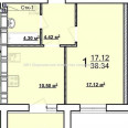 Продам квартиру, Мира ул. , 1  ком., 39 м², без внутренних работ 
