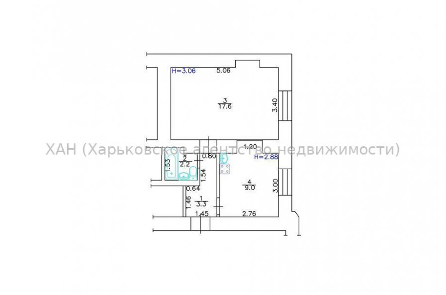 Продам квартиру, Дарвина ул. , 1  ком., 31.80 м², косметический ремонт 