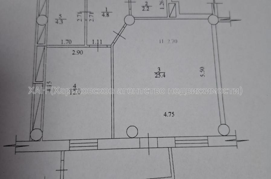 Продам квартиру, Тракторостроителей просп. , 1  ком., 50.40 м², капитальный ремонт 