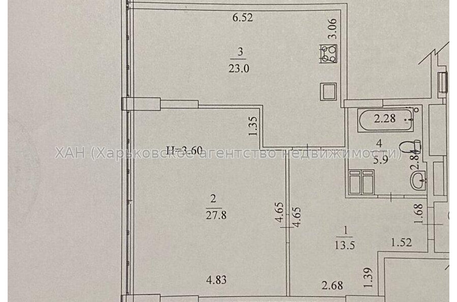 Продам квартиру, Молочная ул. , 1 кім., 70.20 м², без внутренних работ 