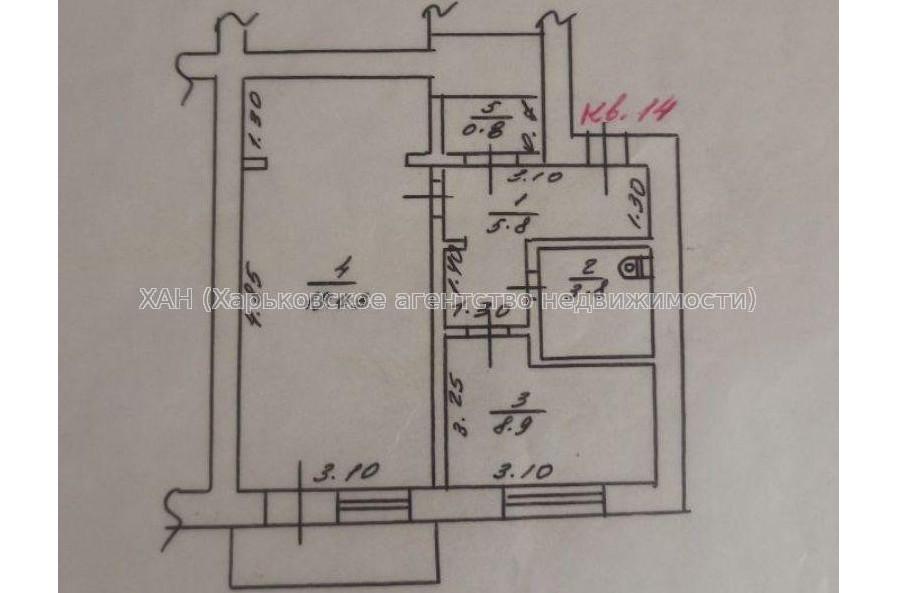 Продам квартиру, Электровозная ул. , 1 кім., 39.30 м², косметический ремонт 