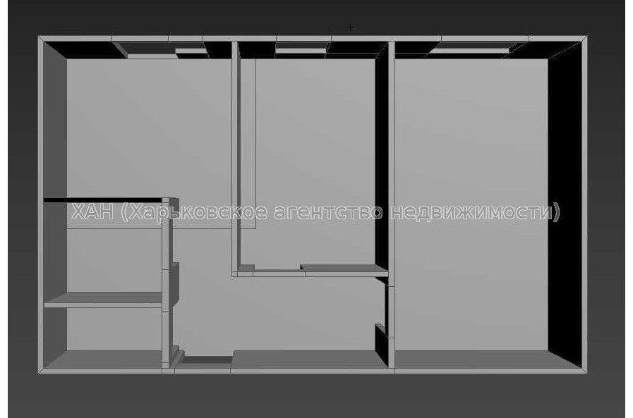 Продам квартиру, Шевченковский пер. , 2  ком., 55.63 м², без внутренних работ 