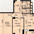 Продам квартиру, Героев Харькова просп. , 2 кім., 60.95 м², без ремонта 