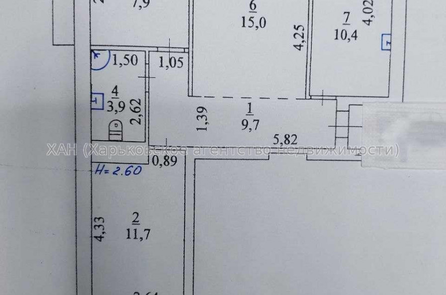 Продам квартиру, 3  ком., 60 м², капитальный ремонт 