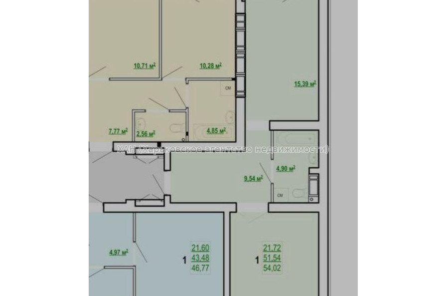 Продам квартиру, Шевченковский пер. , 1 кім., 55 м², без внутренних работ 