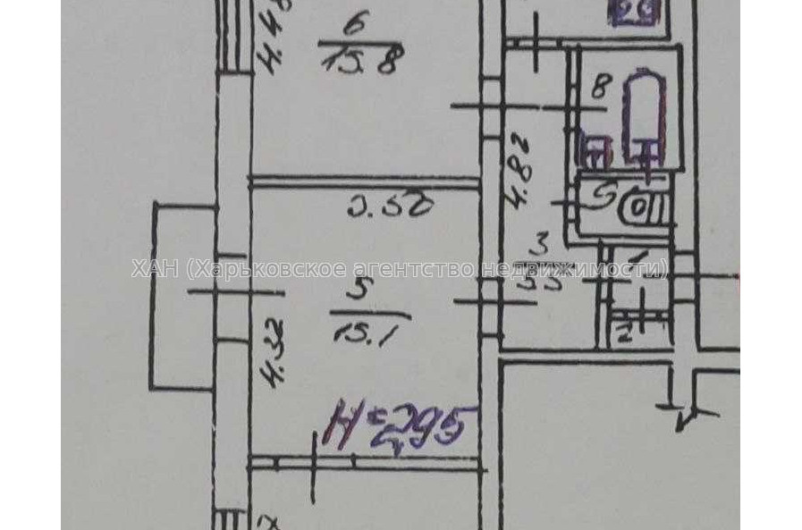 Продам квартиру, Сумгаитская ул. , 3 кім., 60.70 м², без ремонта 