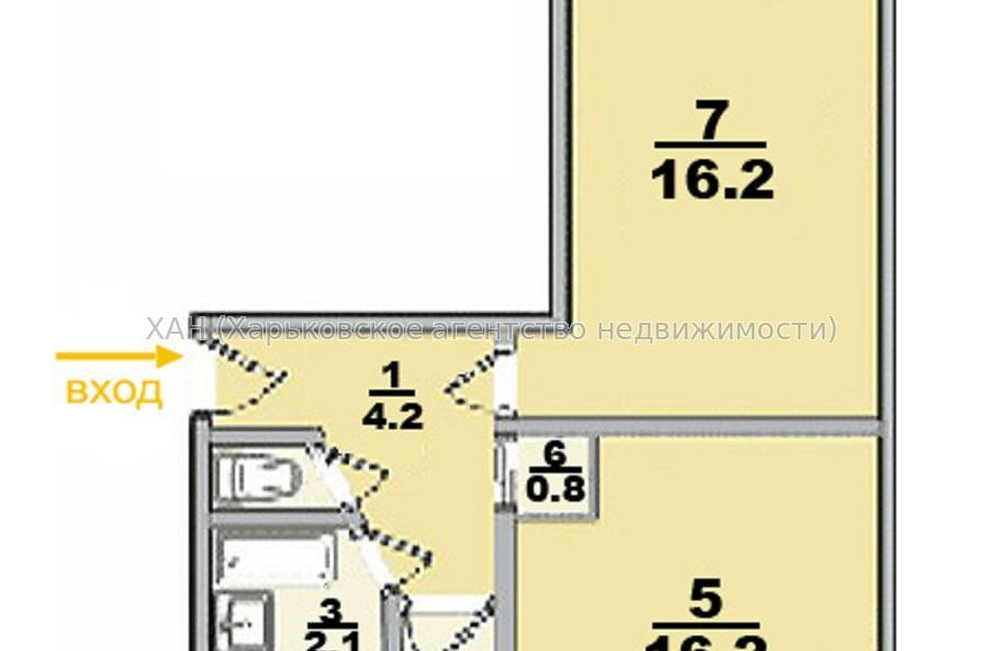 Здам квартиру, Александровский просп. , 2 кім., 46.50 м², косметический ремонт 