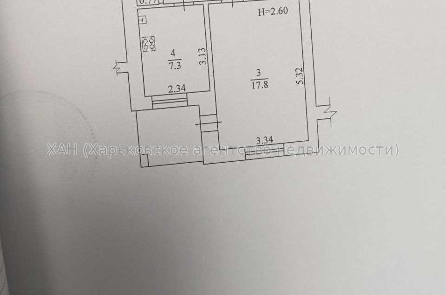 Продам квартиру, Петра Григоренко пр-т , 1  ком., 39 м², без ремонта 