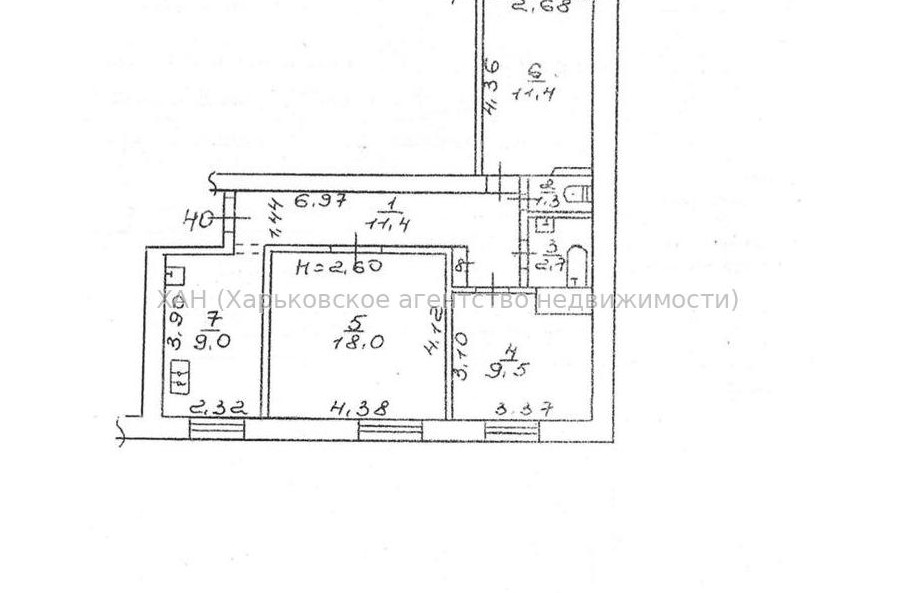 Продам квартиру, Клочковская ул. , 3 кім., 64 м², косметический ремонт 