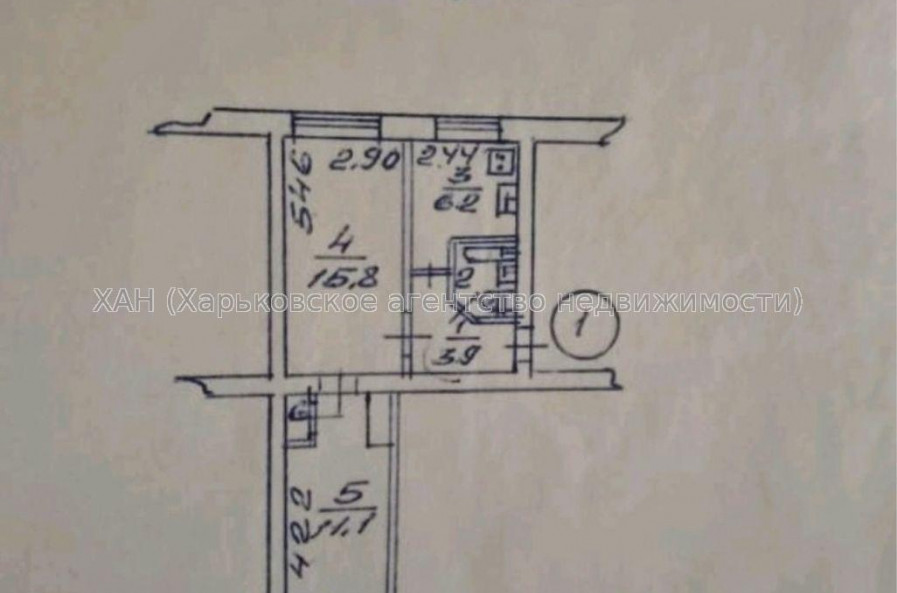 Продам квартиру, Профсоюзный бульв. , 2  ком., 40 м², косметический ремонт 