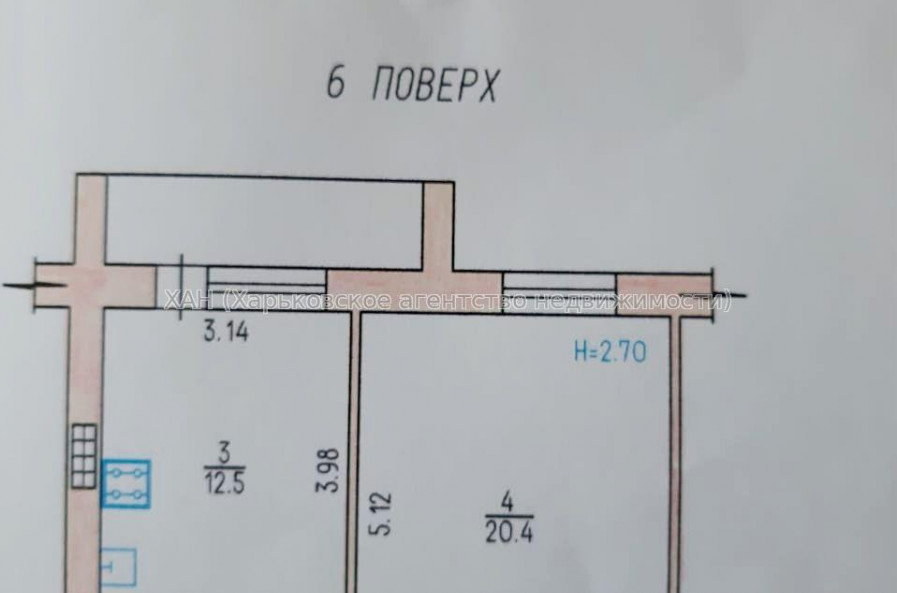 Продам квартиру, Салтовское шоссе , 1 кім., 54 м², косметический ремонт 