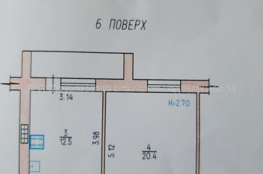 Продам квартиру, Салтовское шоссе , 1  ком., 54 м², косметический ремонт 