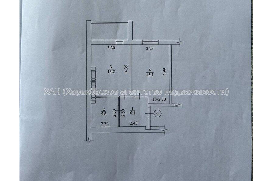 Продам квартиру, Шевченковский пер. , 1 кім., 41.80 м², без внутренних работ 