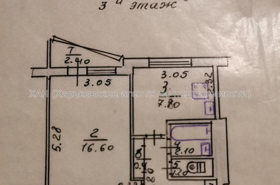 Продам квартиру, Ясная ул. , 1 кім., 33.20 м², советский ремонт 