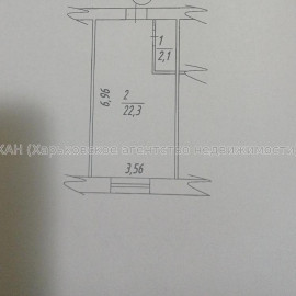 Продам квартиру, Шевченковский пер. , 1 кім., 24.50 м², без внутренних работ