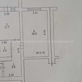 Продам квартиру, Заливная ул. , 1 кім., 46 м², без внутренних работ