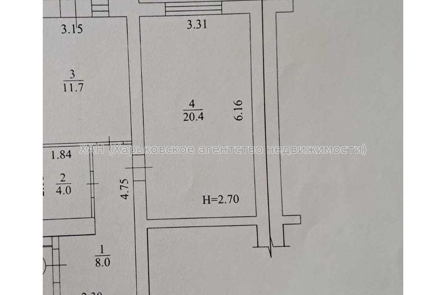 Продам квартиру, Заливная ул. , 1 кім., 46 м², без внутренних работ 