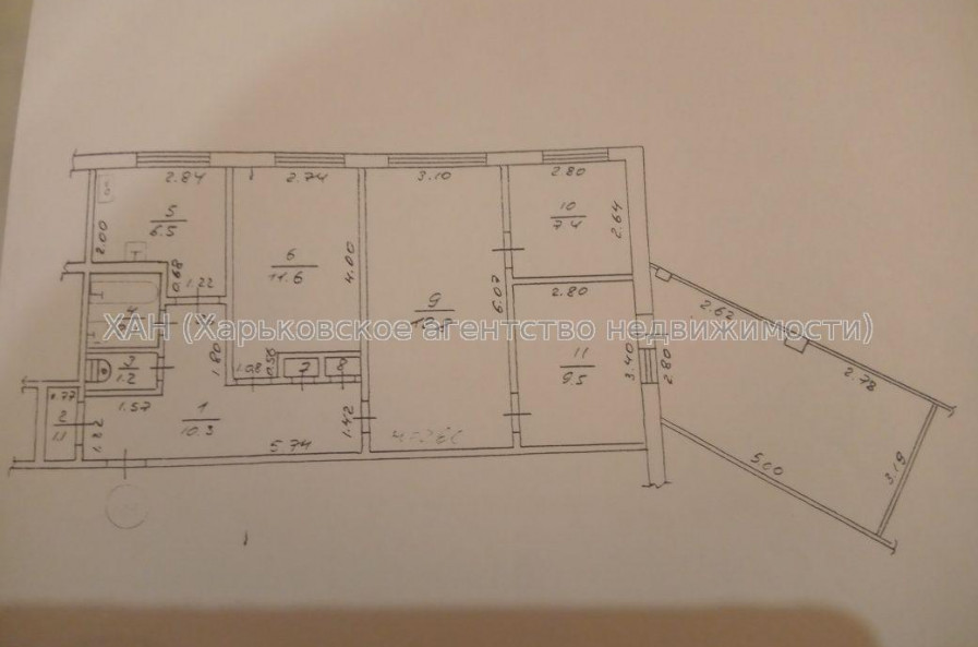 Продам квартиру, Ахсарова Энвера ул. , 5 кім., 93 м², евроремонт 