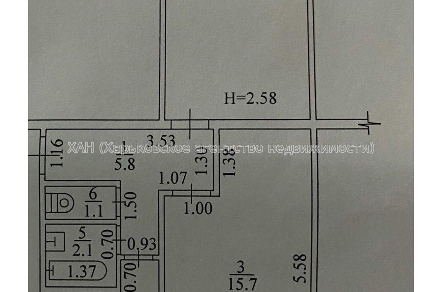 Продам квартиру, Руслана Плоходько ул. , 2  ком., 47 м², советский ремонт 