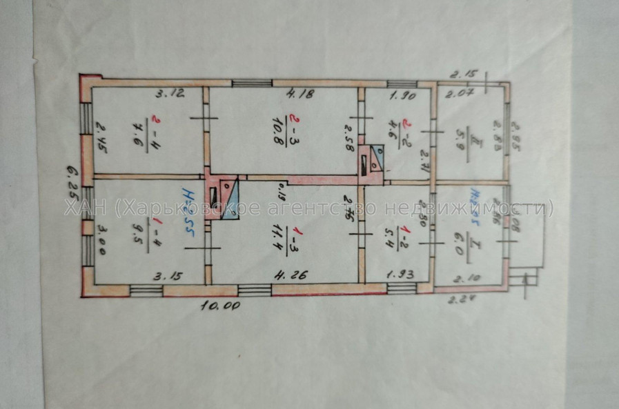 Продам дом, Борисовская ул. , 114 м², 6 сот., косметический ремонт 