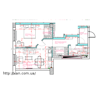 Продам квартиру, Науки просп. , 2 кім., 75 м², авторский дизайн  - фото 8 Продам квартиру, Науки просп. , 2 кім., 75 м², авторский дизайн