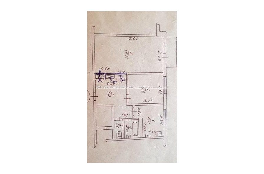 Продам квартиру, Победы просп. , 2 кім., 46 м², капитальный ремонт 