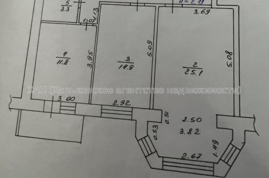 Продам квартиру, Мира ул. , 2 кім., 73 м², евроремонт 