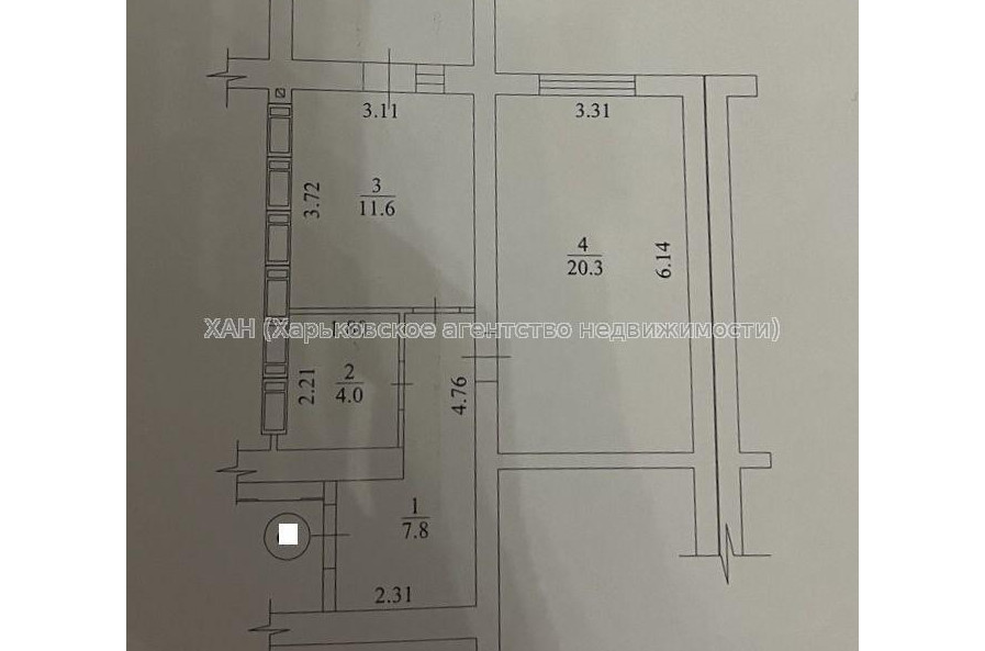 Продам квартиру, Елизаветинская ул. , 1  ком., 46 м², без внутренних работ 