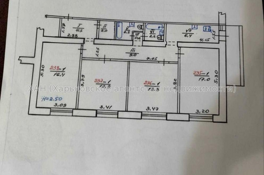 Продам квартиру, Гвардейцев Широнинцев ул. , 4  ком., 91 м², косметический ремонт 