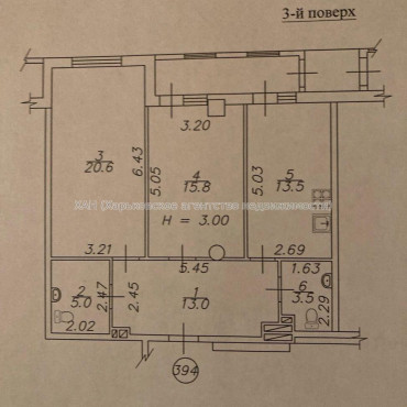 Продам квартиру, Клочковская ул. , 2  ком., 77 м², без внутренних работ 