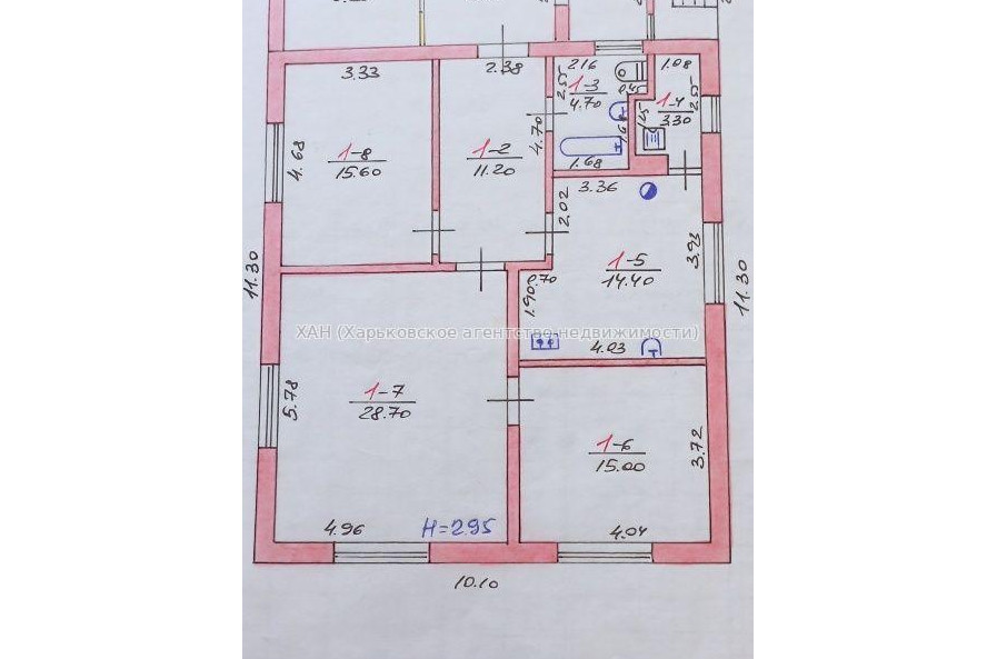 Продам дом, Гагарина ул. , 110 м², 15 сот., советский ремонт 