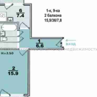 Продам квартиру, Валентиновская ул. , 1 кім., 36 м², советский ремонт 