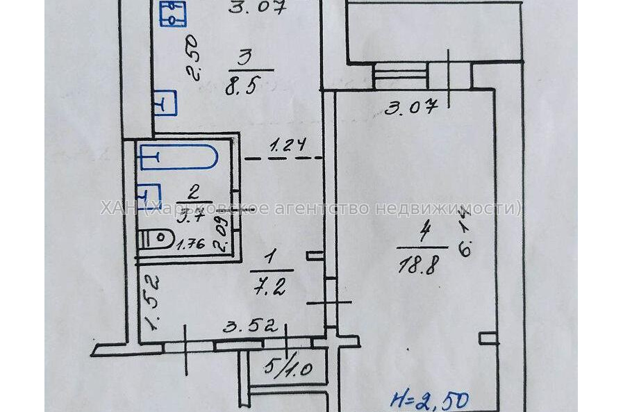 Продам квартиру, Ковтуна ул. , 1 кім., 38 м², косметический ремонт 