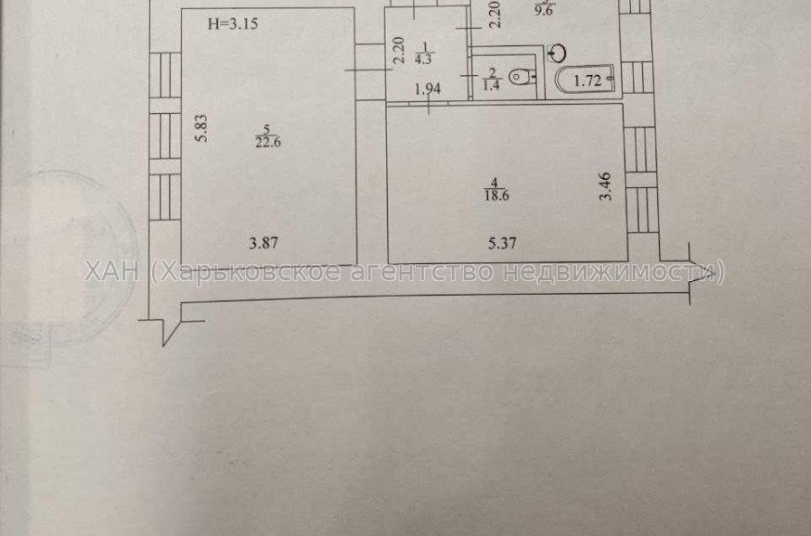 Продам квартиру, Ползунова пер. , 2 кім., 56.50 м², советский ремонт 