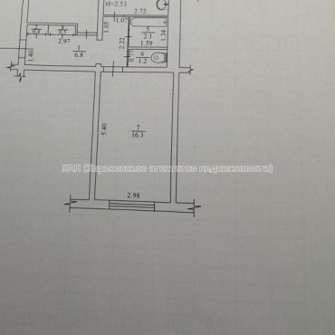 Продам квартиру, Михаила Комарова ул. , 2  ком., 50 м², без ремонта 